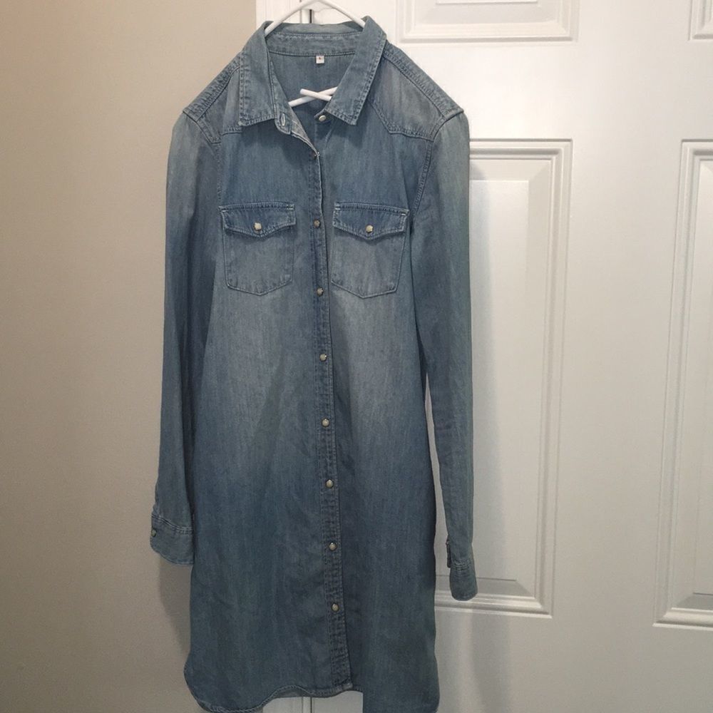 Sexy unbranded western women’s jeans denim dress-L
